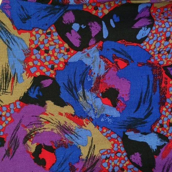 Vtg. Bar Harbor Sportswear Button Down Shirt 8 Blue Red Purple - Picture 11 of 16